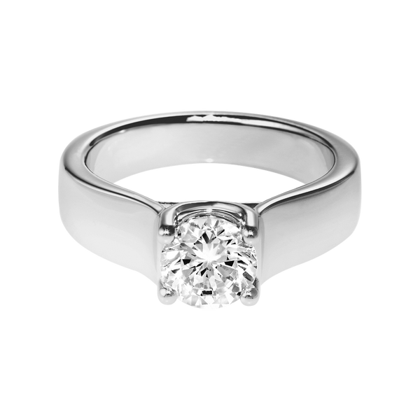 white gold - round