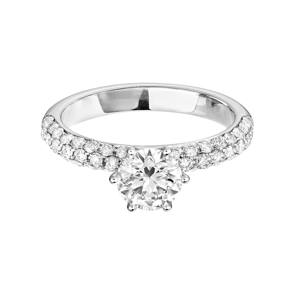 white gold round