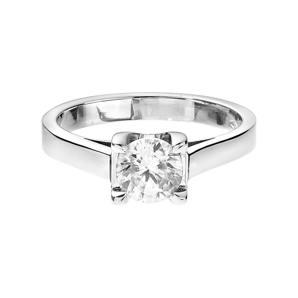 white gold - round
