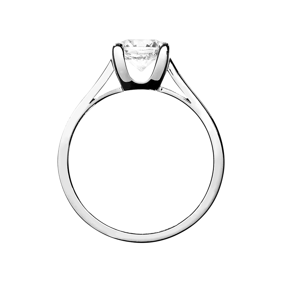 white gold - round