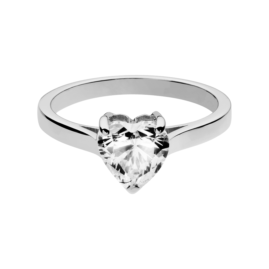 white gold - heart