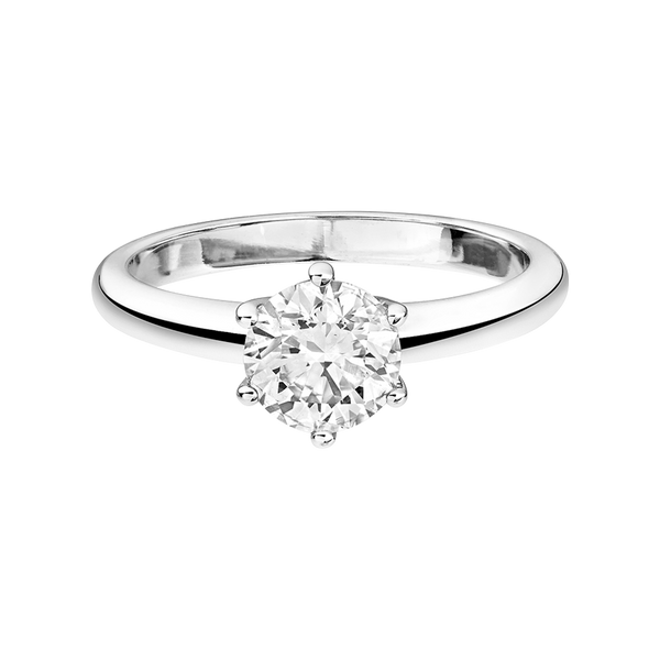 white gold - round