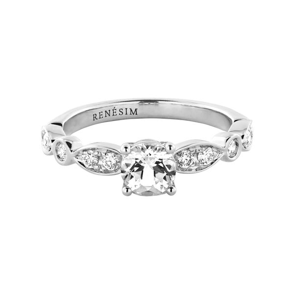 white gold - round