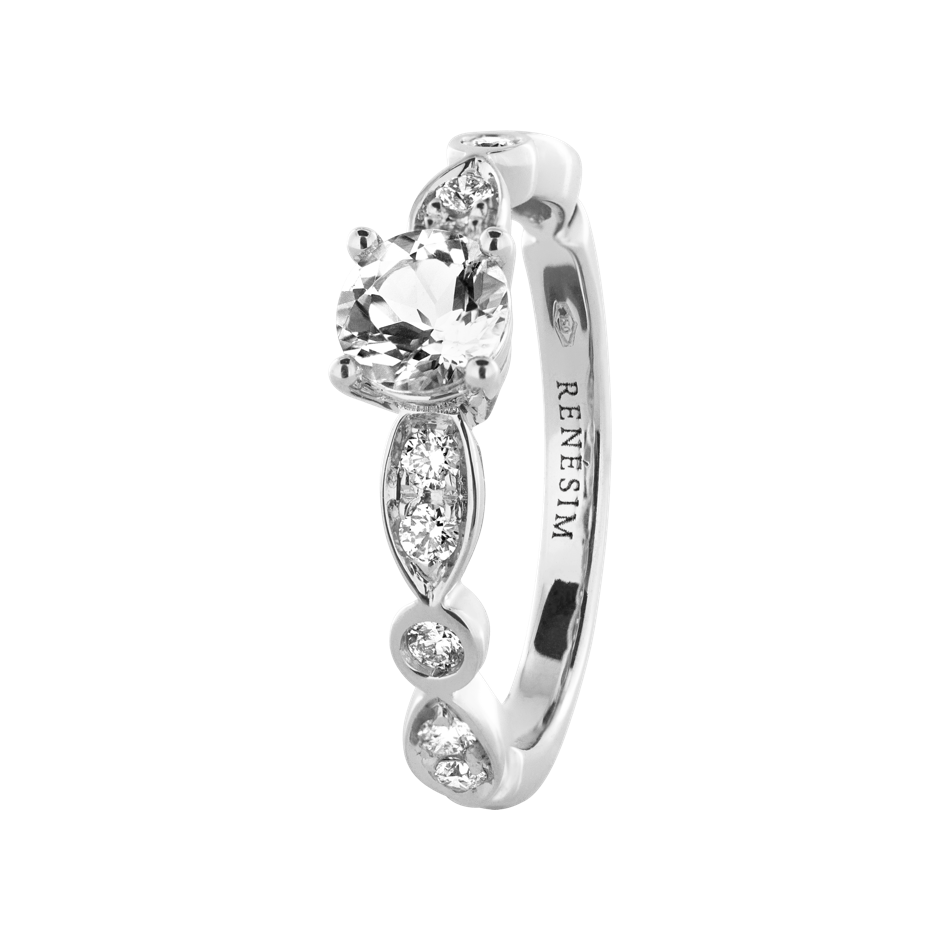 white gold - round