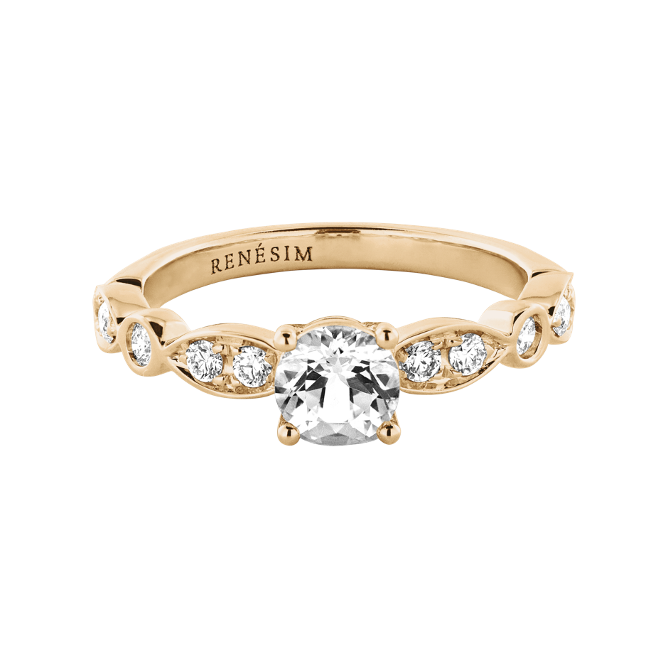 rose gold - round