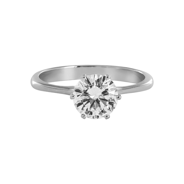 white gold - round