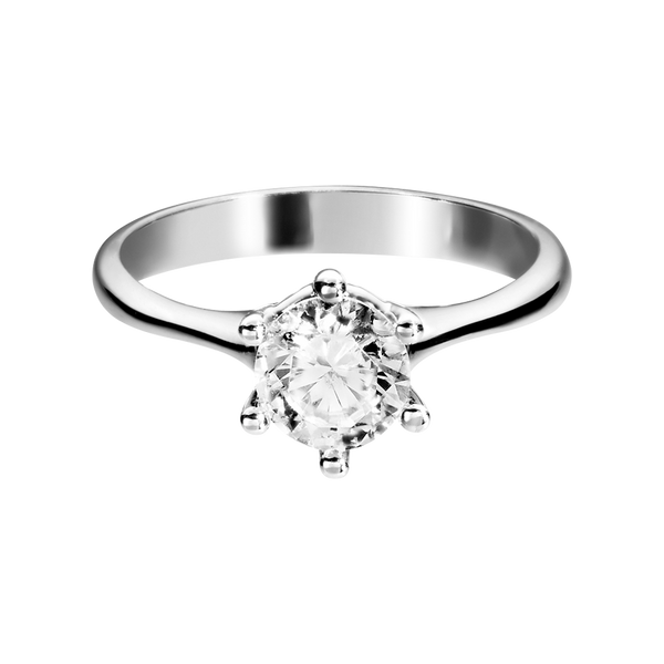 white gold - round