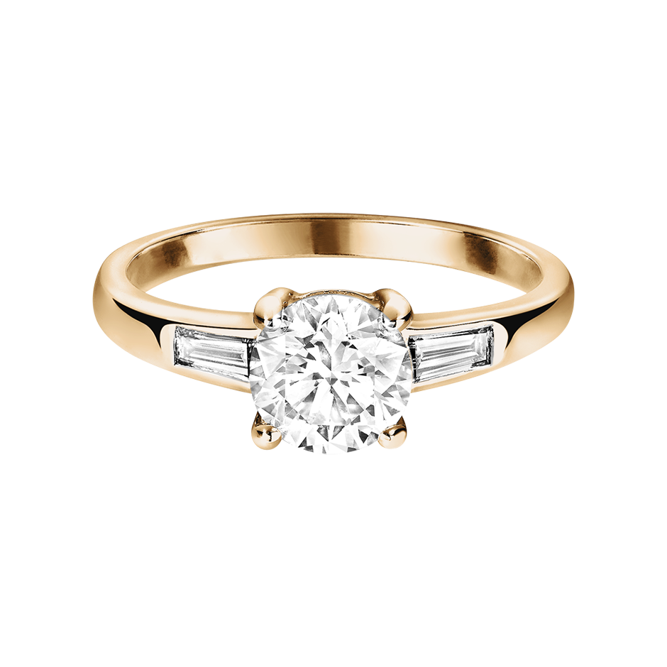 rose gold - round