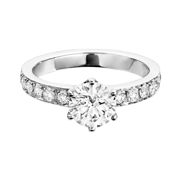 white gold - round