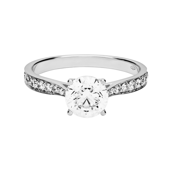 white gold - round