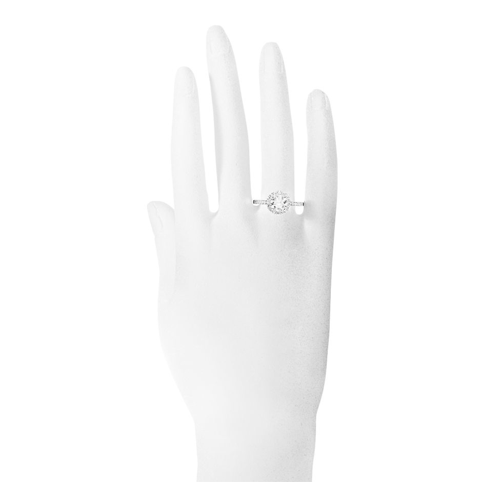 white gold - round