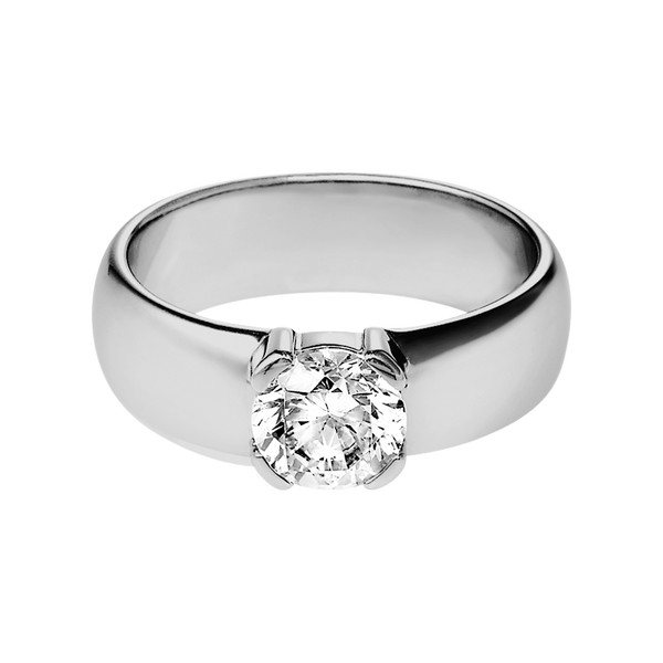 white gold - round