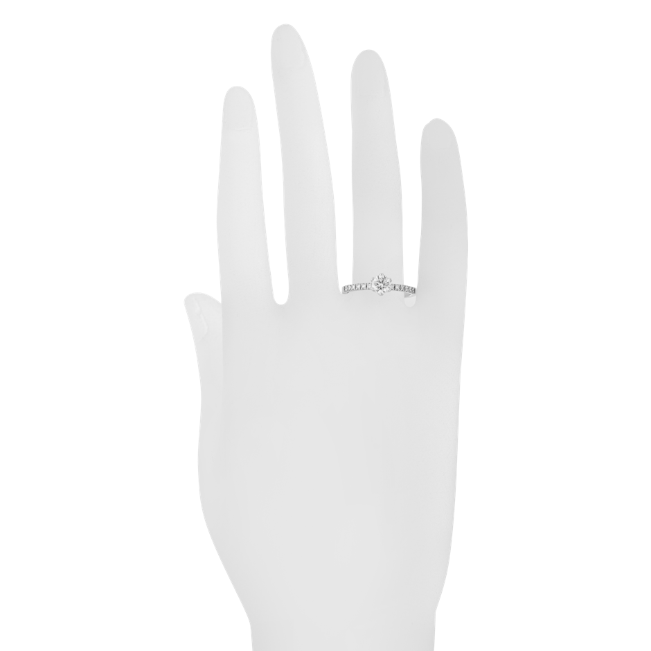 white gold - round