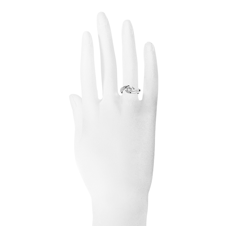 white gold - round