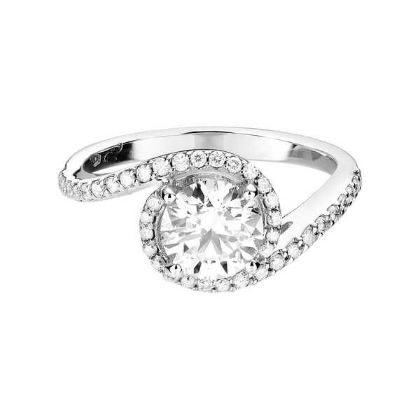 white gold - round