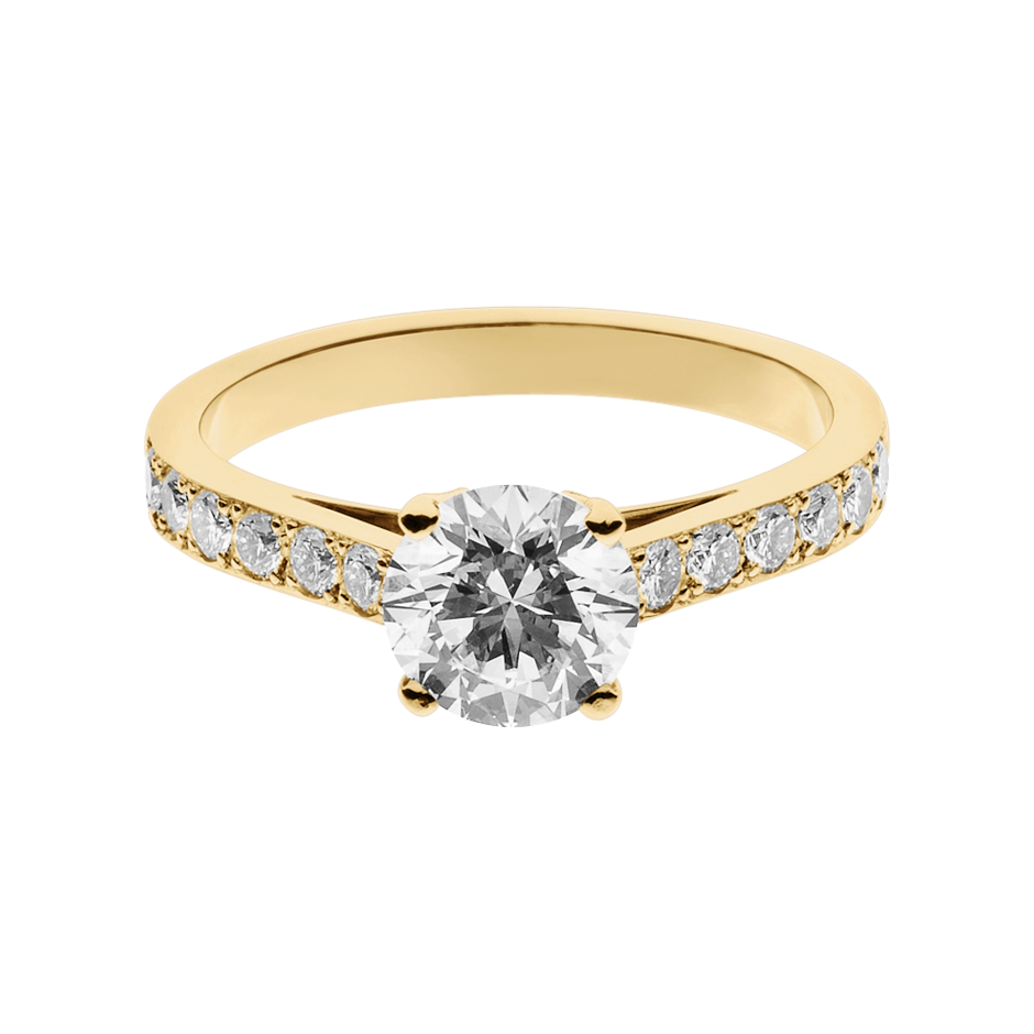 yellow gold - round