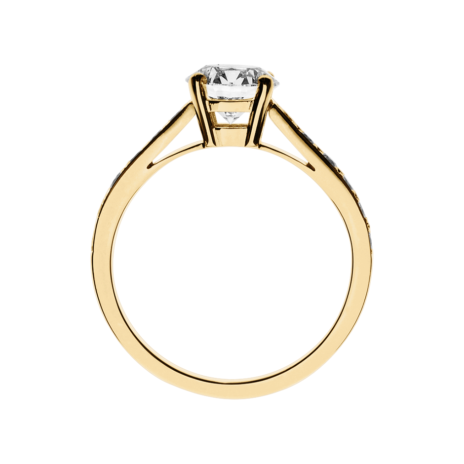 yellow gold - round