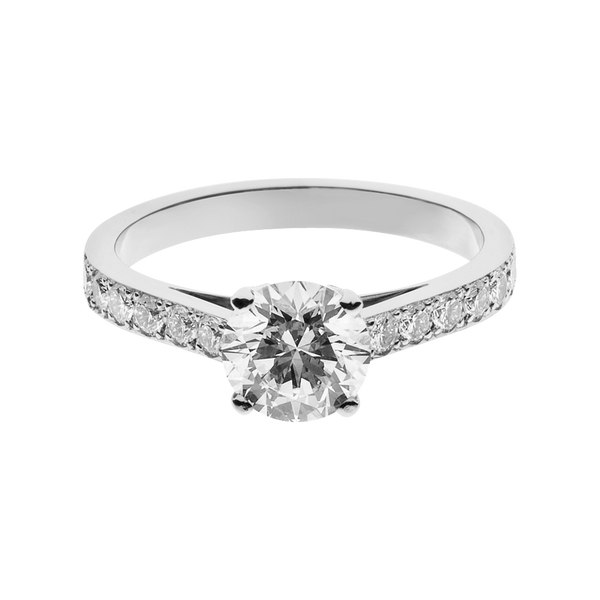 white gold - round