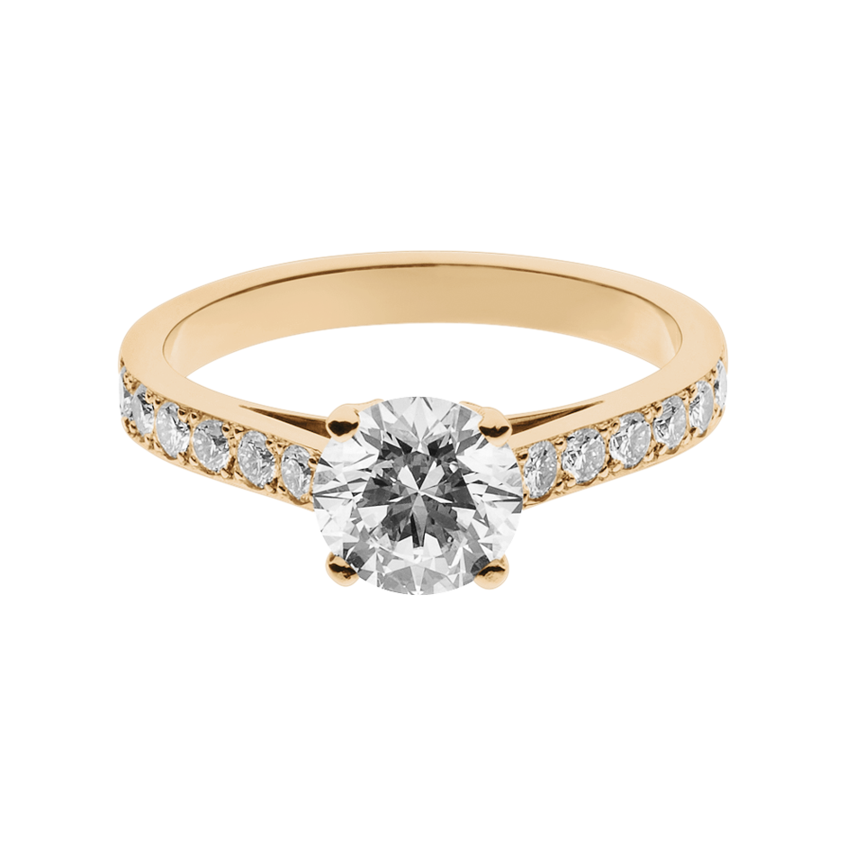 rose gold - round