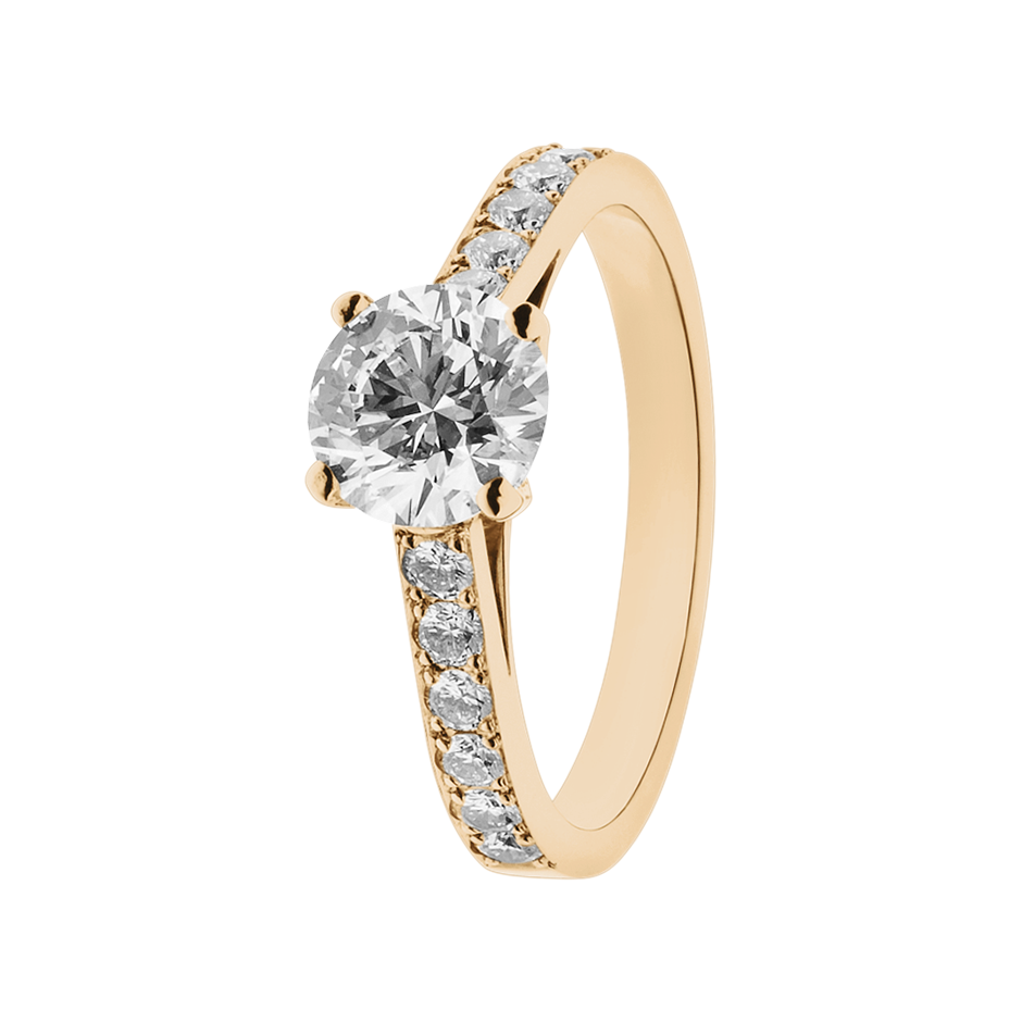 rose gold - round