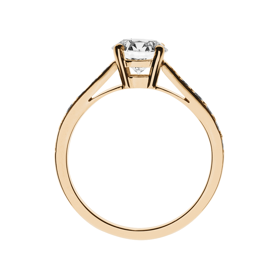 rose gold - round