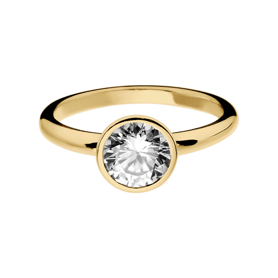 yellow gold - round