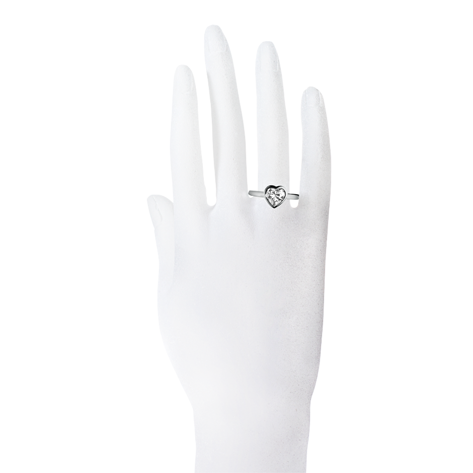 white gold - heart