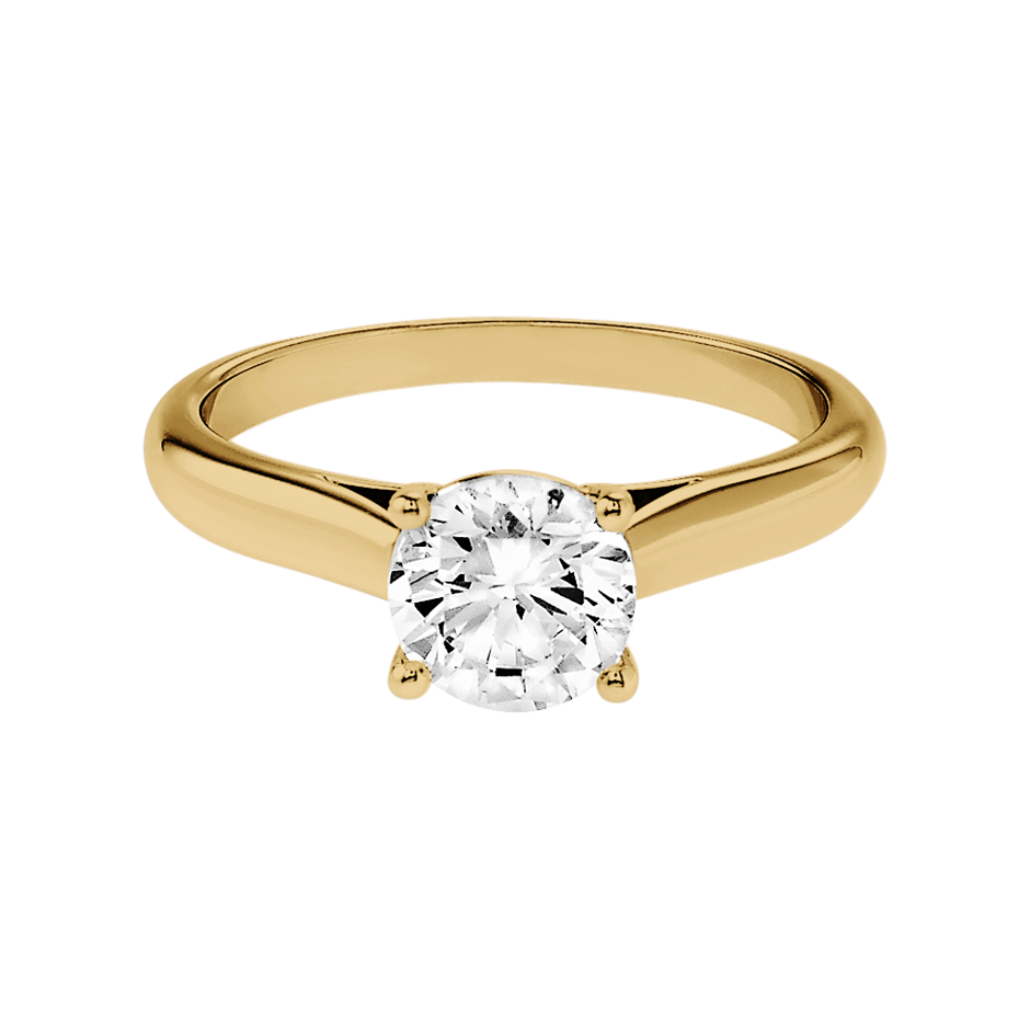 yellow gold - round