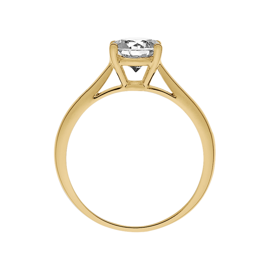 yellow gold - round