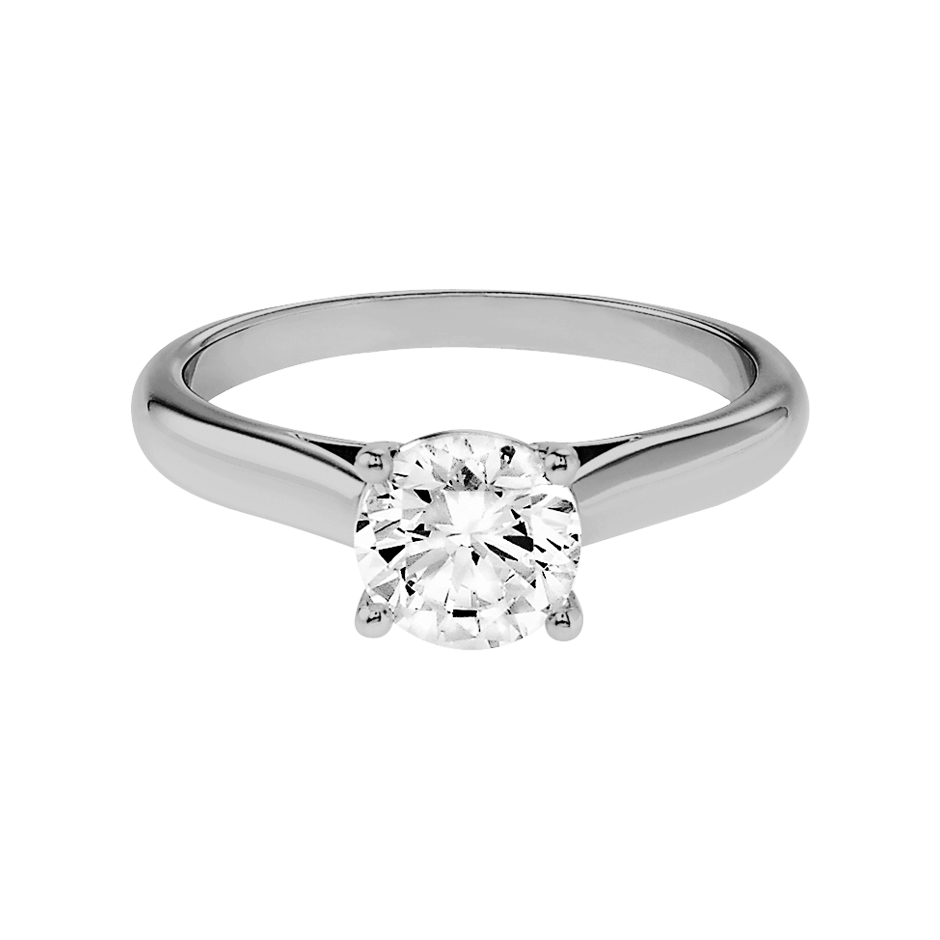 white gold - round