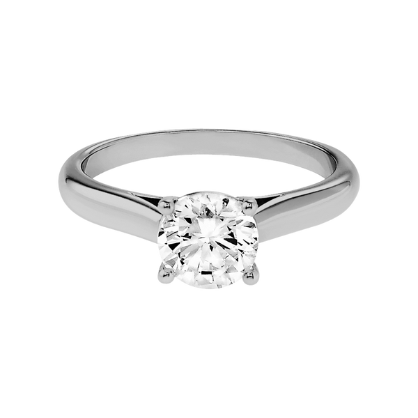 white gold - round