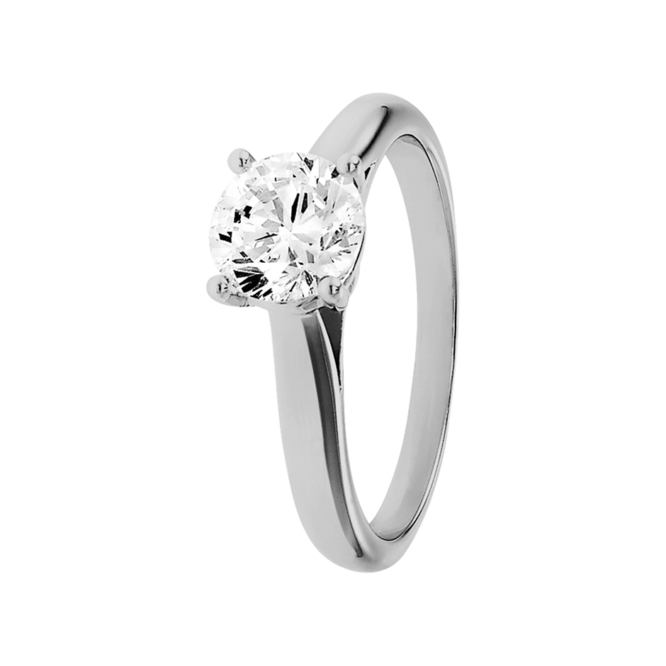 white gold - round