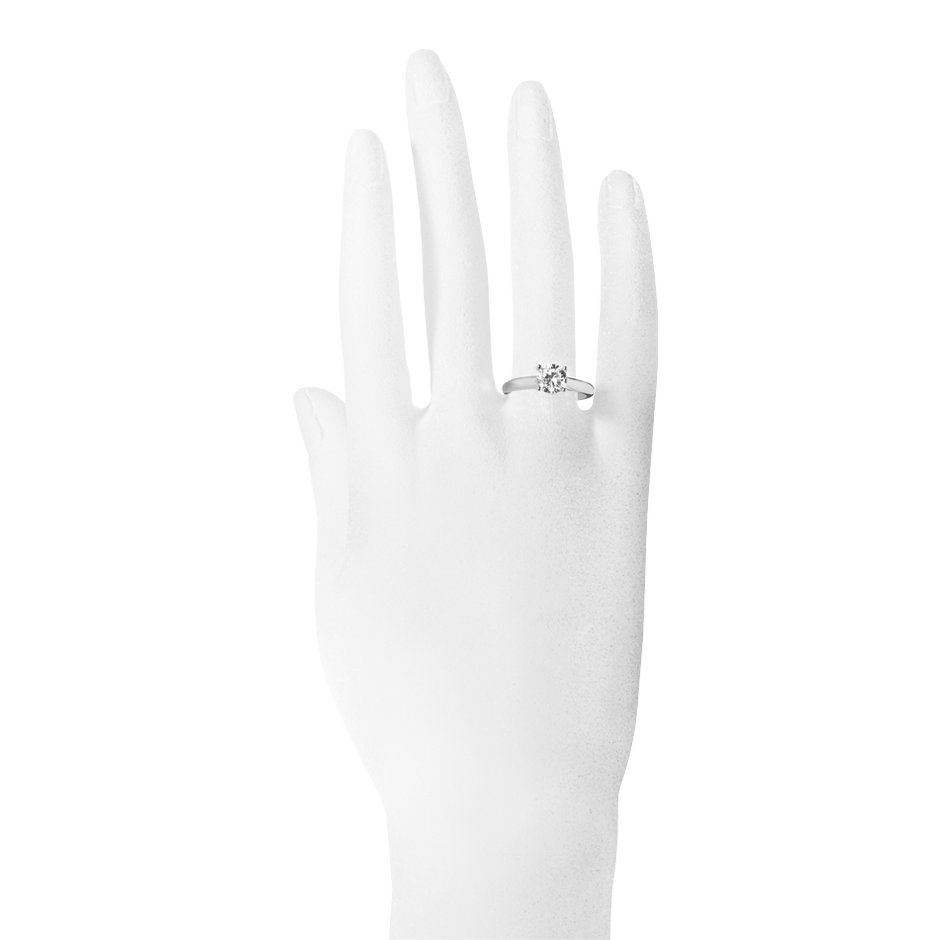 white gold - round