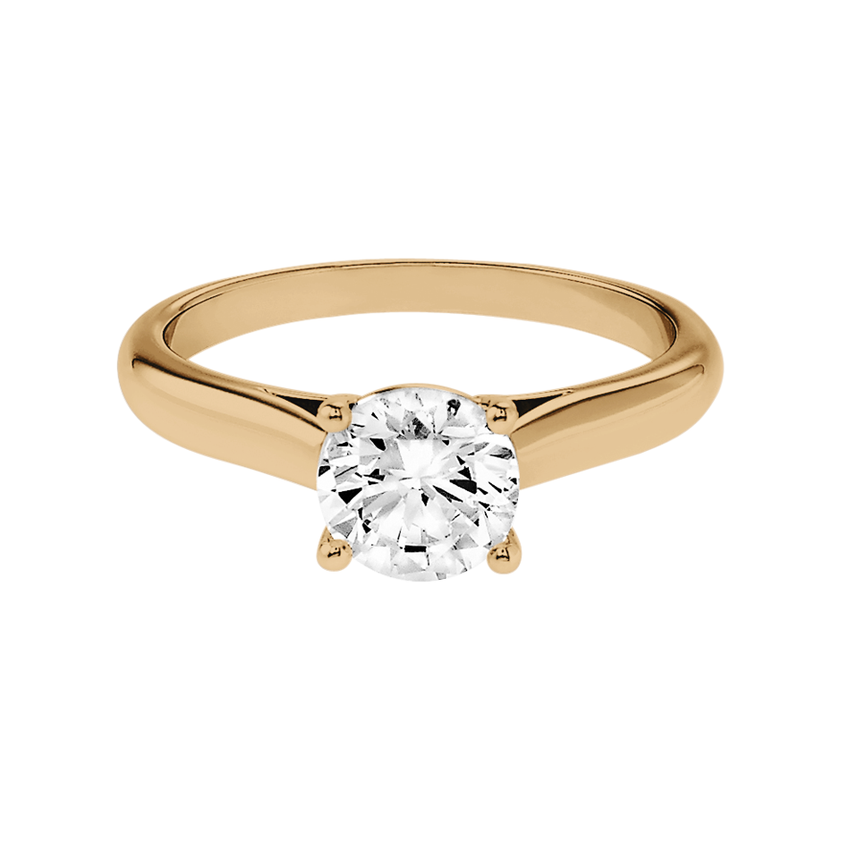 rose gold - round