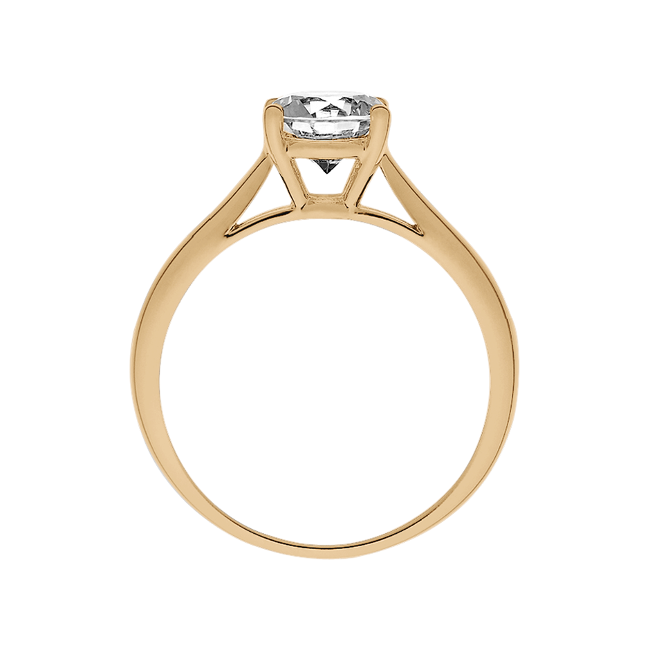 rose gold - round