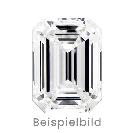 0.8 Karat Smaragd Form Lab Grown Diamond